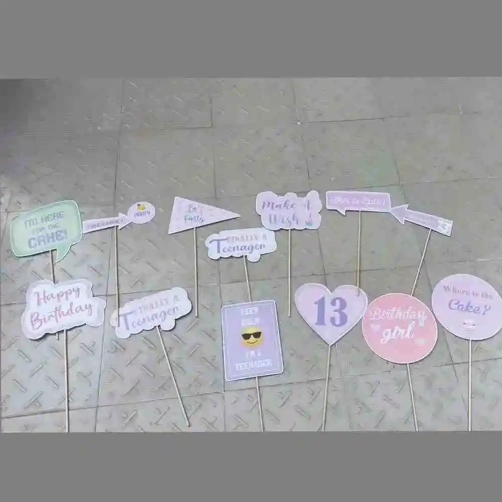 Pastel Theme Birthday Decoration Party Props